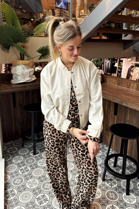 Pieces bruine dames broek