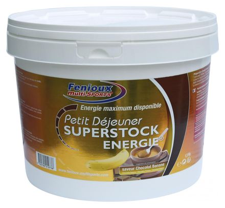 Petit-déjeuner énergétique Fenioux Multi-sports Superstock Energie Chocolat/Banane - 1.5kg