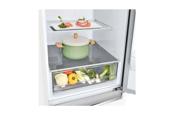 GBP31SWLZN LG Refrigerator GBP31SWLZN A  , Free standing, Combi, Height 186 cm, No Frost system, Fridge net capacity 247 L, Freezer net capacity 107 L, Display, 36 dB, White