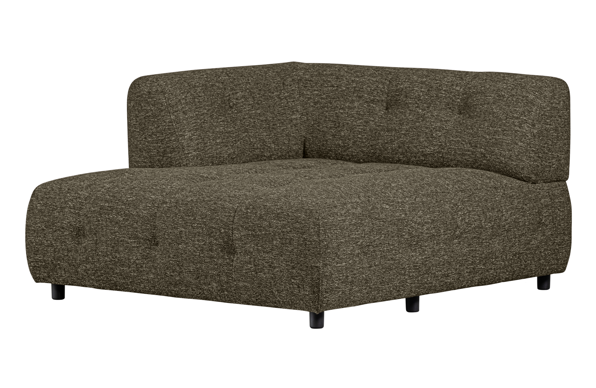 WOOOD 1,5-zits chaise longue met arm links Louis- Melange Louis 1,5-zits chaise longue met arm links Melange - Sage Leaf