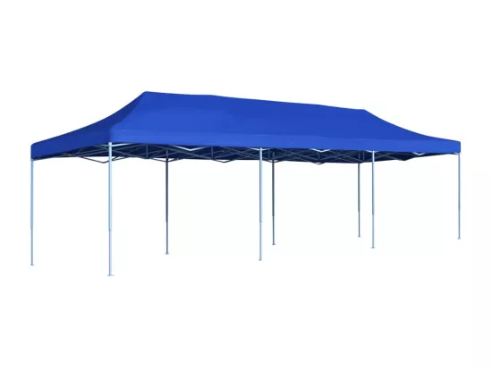 Tente de réception pliable 3x9 m Bleu