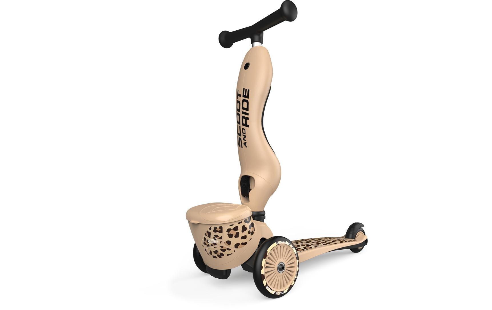Scooter Leopard Beige<br>Scooter mit Sitz