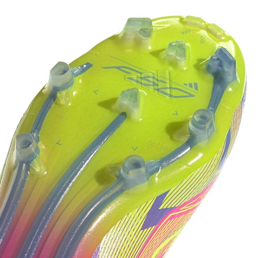 adidas F50 Elite Mid FG Mystic Victory - Lucid Pink/Lucid Lemon/Blue Fusion