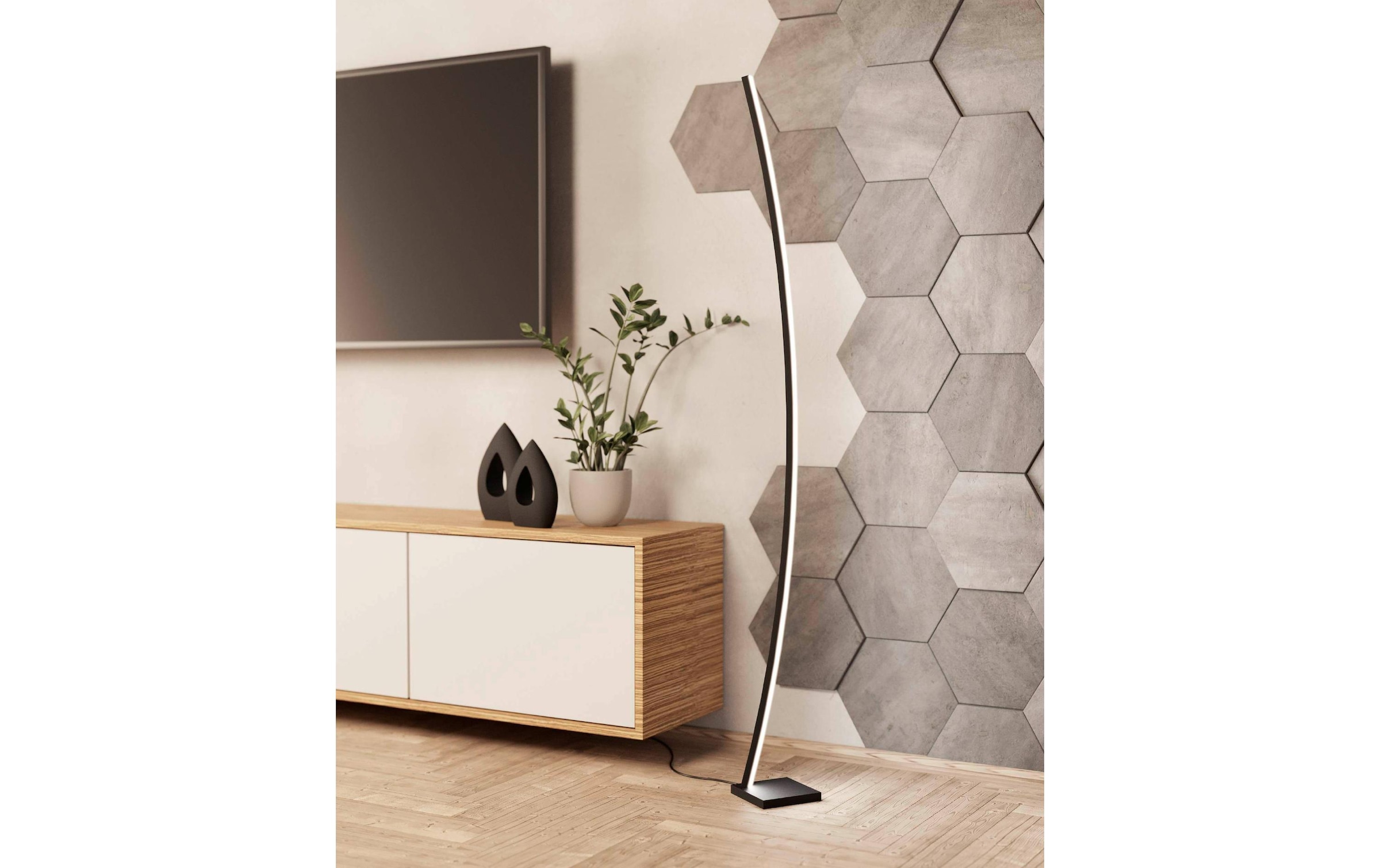 EGLO LED Stehlampe »PICACHA« LED-Modul Warmweiss