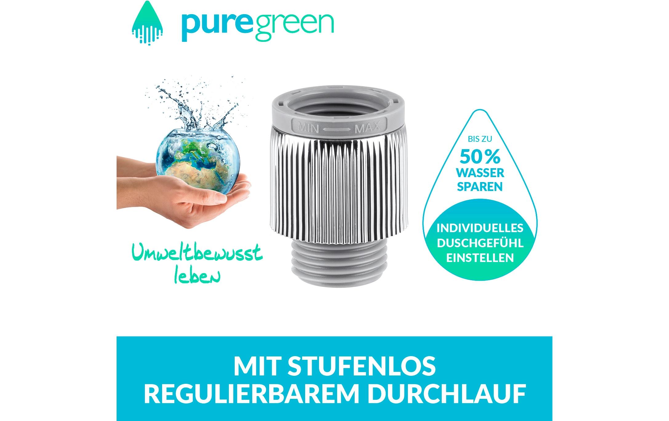 Wassersparregler Dusche, Chrom, RegulierbarWassersparer für die Dusche aus «Die Höhle der Löwen»