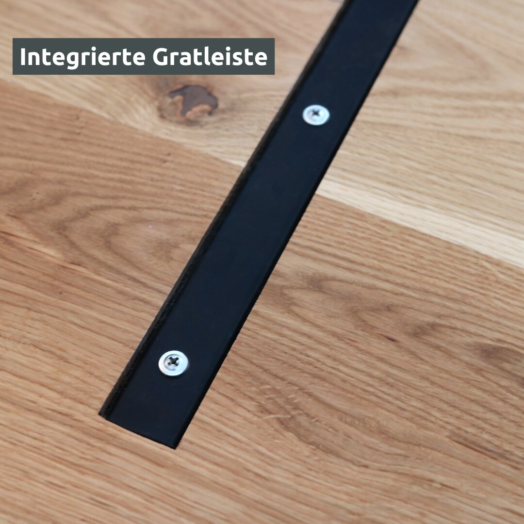 holz4home® Runde Tischplatte aus massiver Eiche | 115 cm