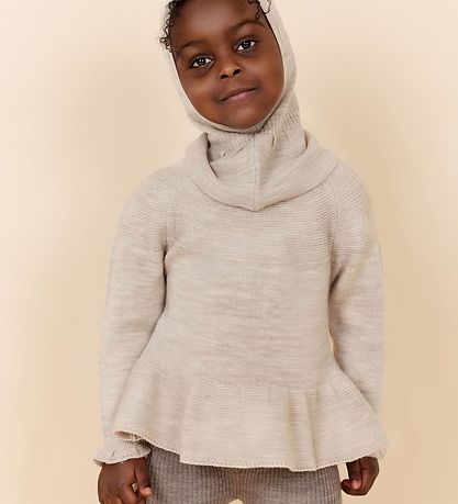 Copenhagen Colors Bluse - Wolle - Pale Cream Melange