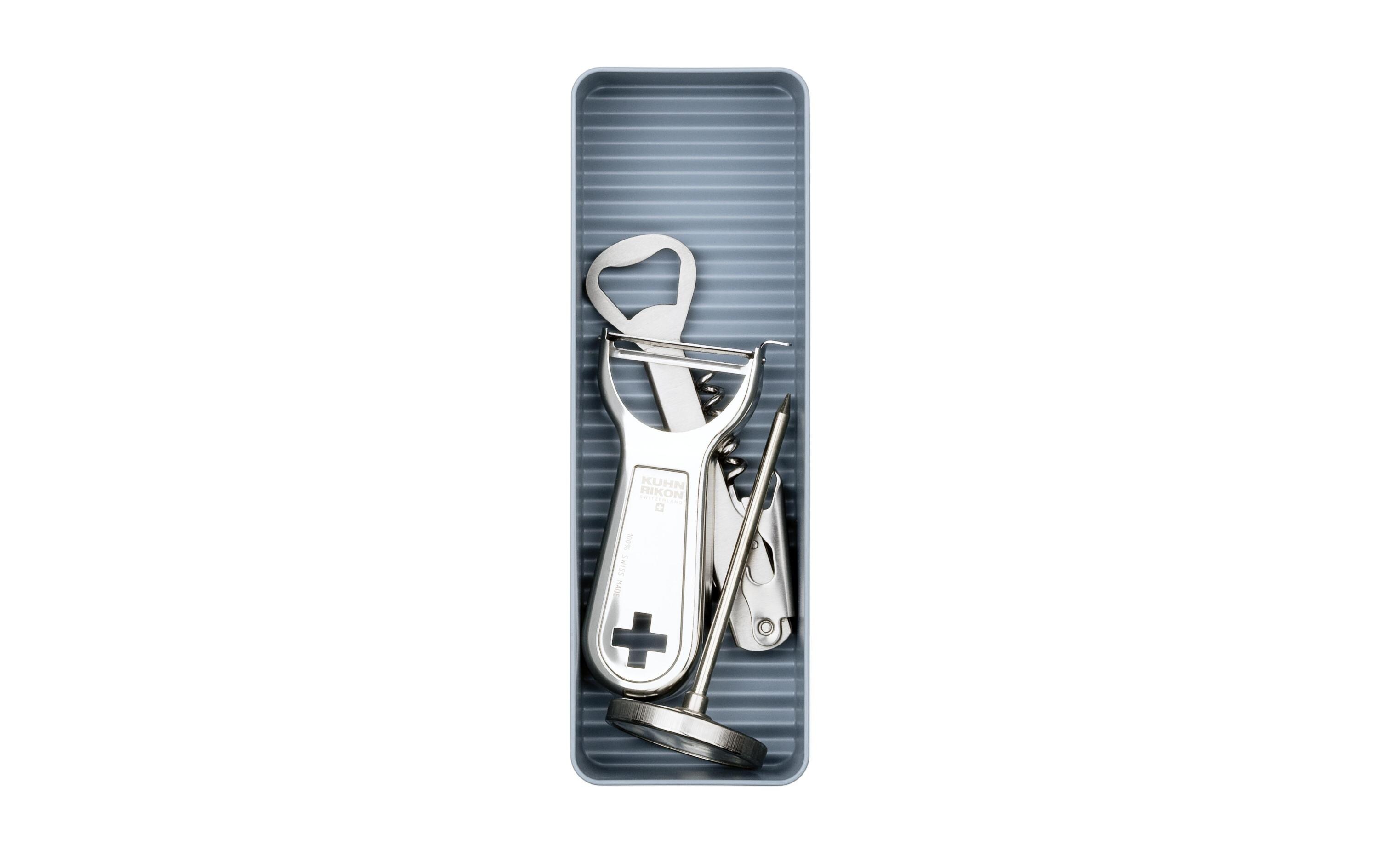 Besteckkasten Wave M Blau/GrauBesteckschublade, Grau/Blau