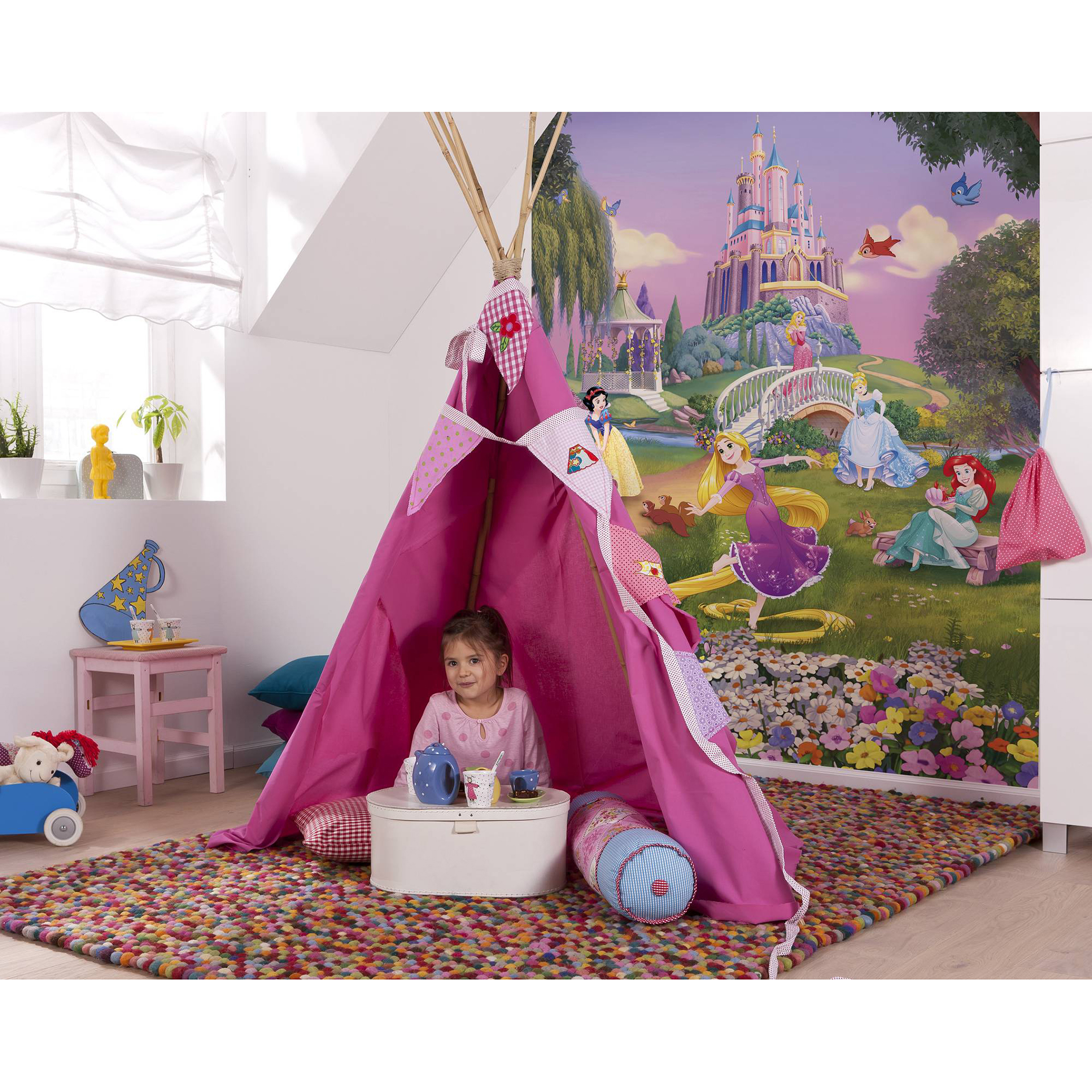 Papier-Fototapete PRINCESS SUNSET - bunt - 184x254 cm