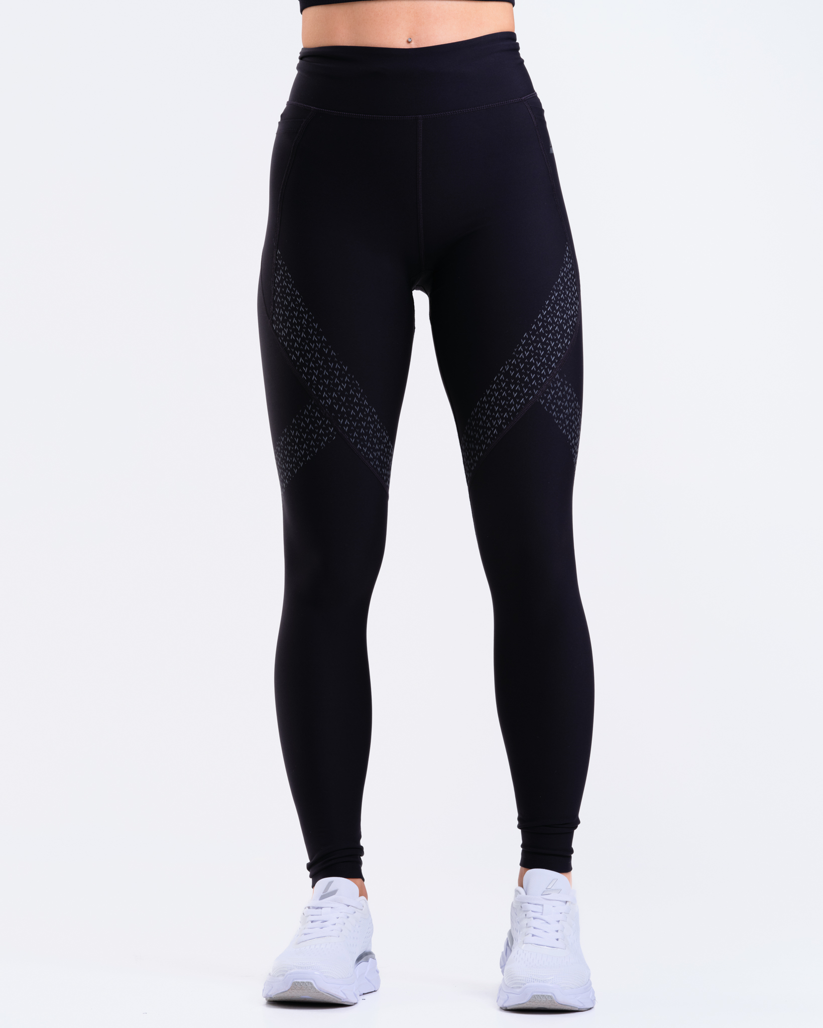 LEVITY Conquer Winter Pocket Tights Black Reflective