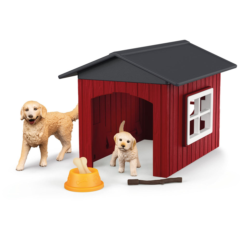 Køb Schleich Hundehus Med 2 Golden Retrievere