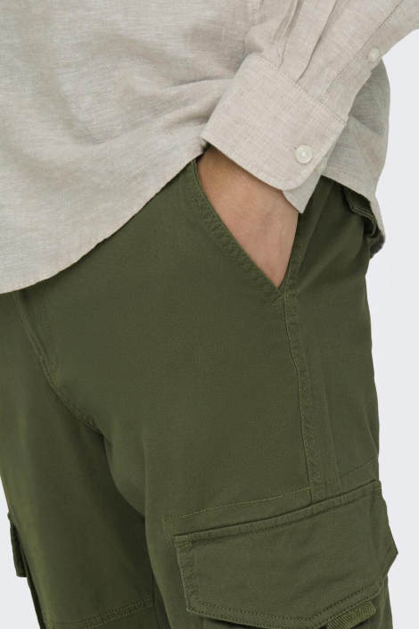 Only & Sons groene heren broek