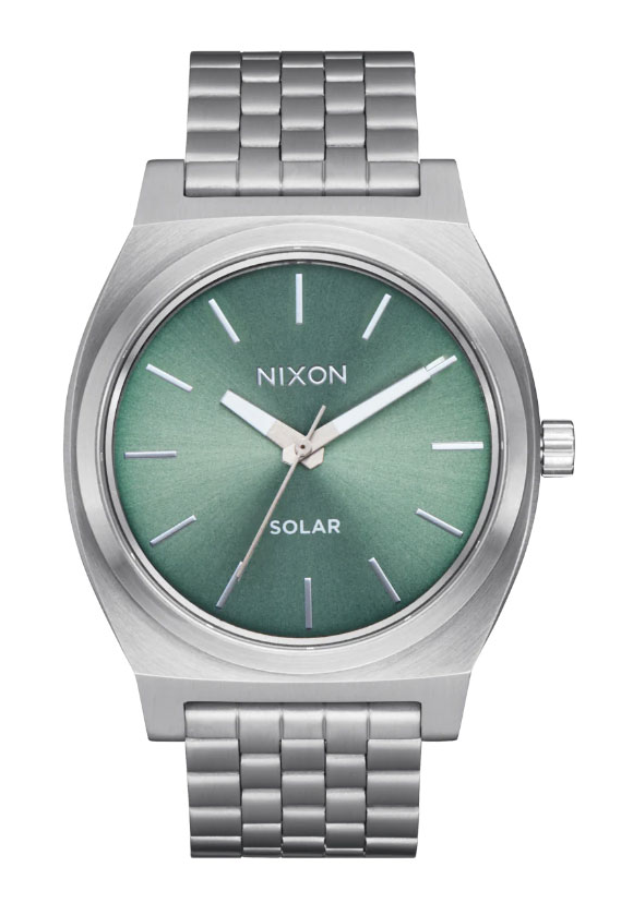Nixon Time Teller Solar Silver / Jade Sunray A1369-5172