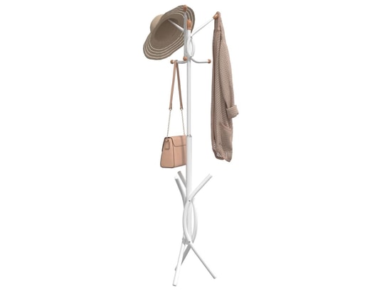 VIDAXL - Porte manteau Porte-manteau blanc 176 cm fer enduit de poudre