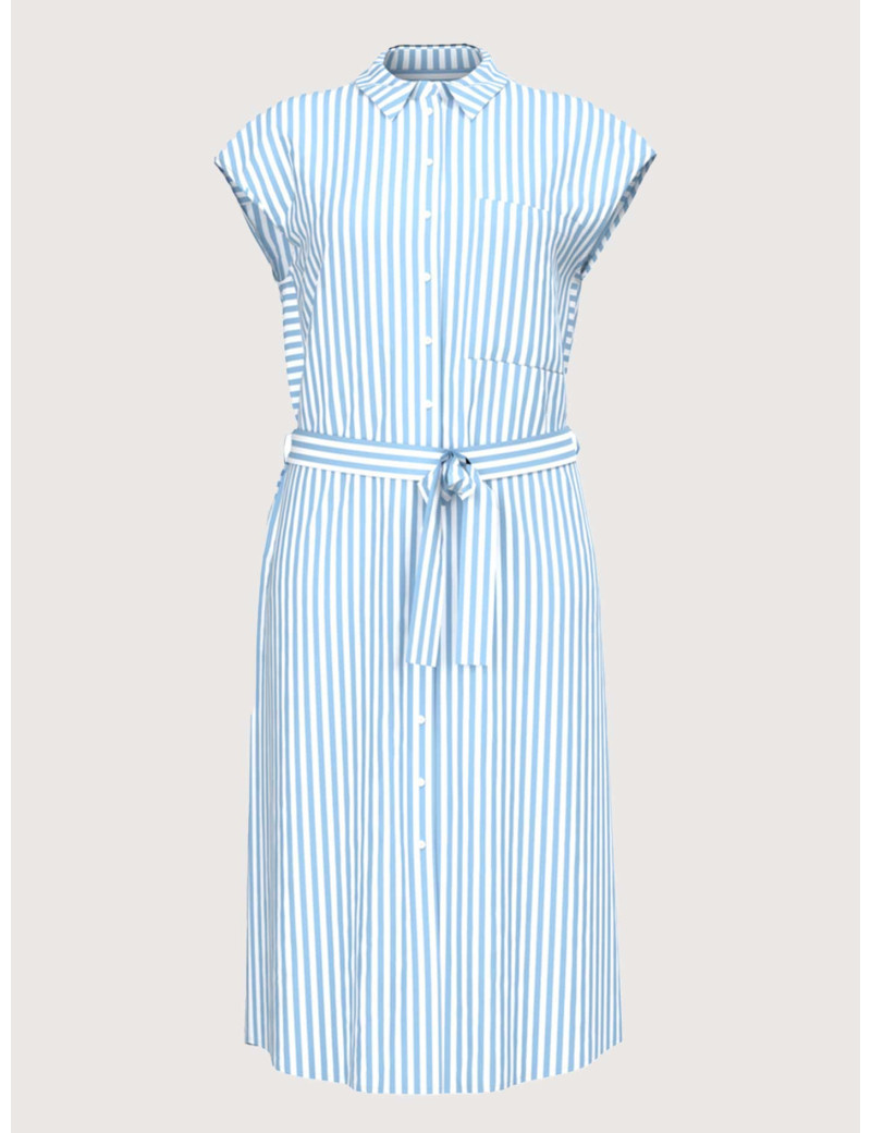 PIECES ROBE CHEMISE CEINTURE KORAH BLEU À RAYURE
