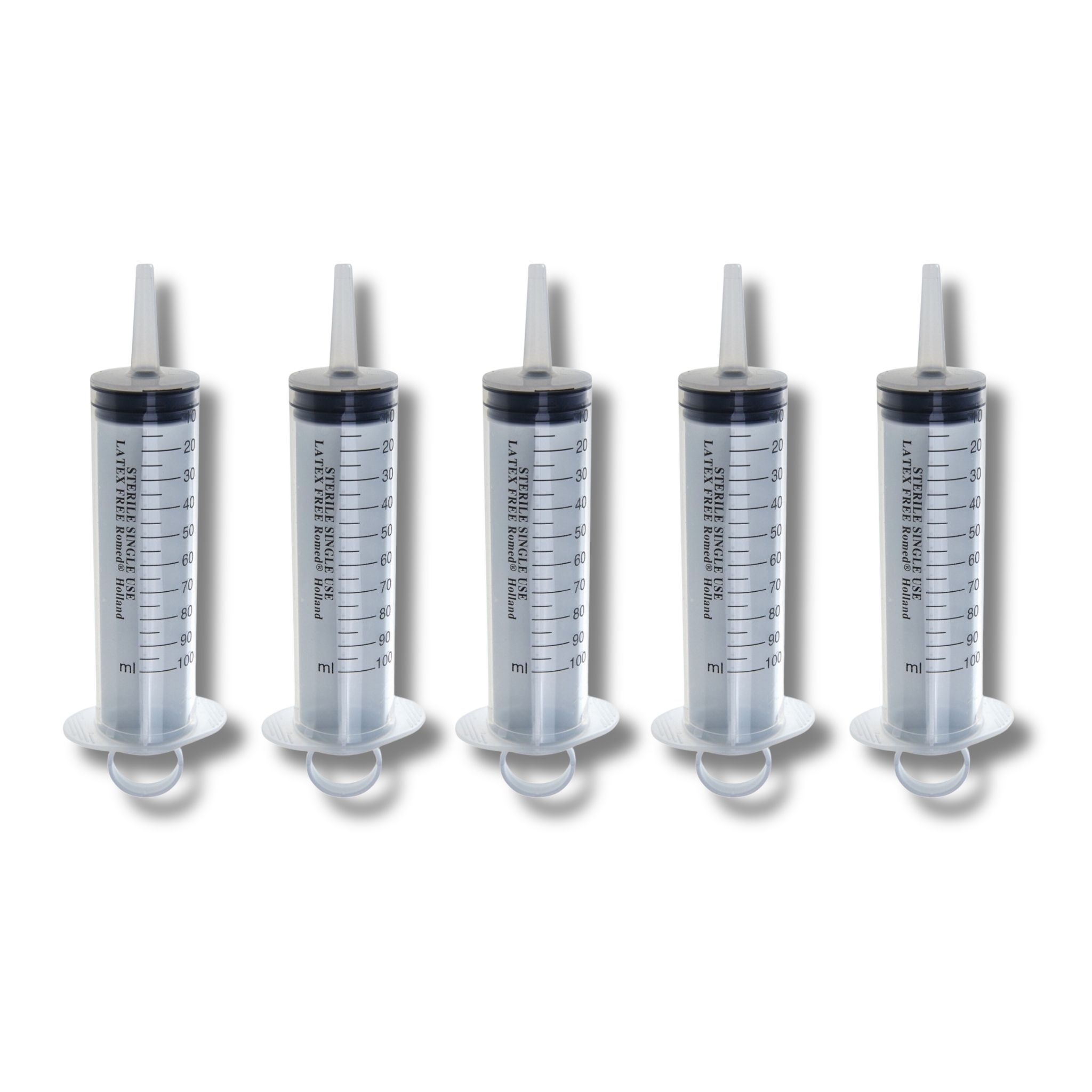 Romed Blasenspritze Wundspritze 100 ml, 3-teilig, mit Luer-Adapter