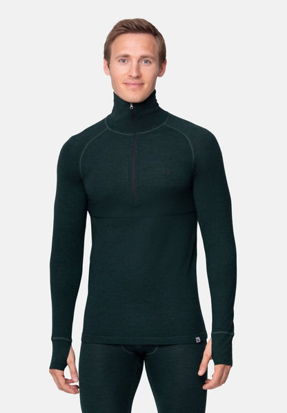 MERINOULD BASELAYER HALF-ZIP BLUSE TIL MÆND
