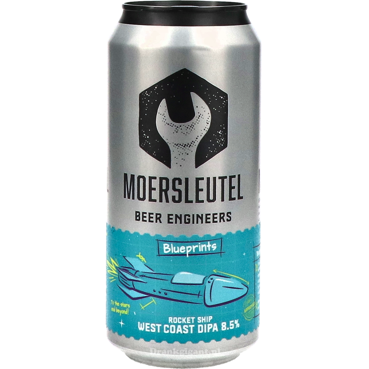 De Moersleutel Blueprints Rocket Ship West Coast DIPA 44 cl
