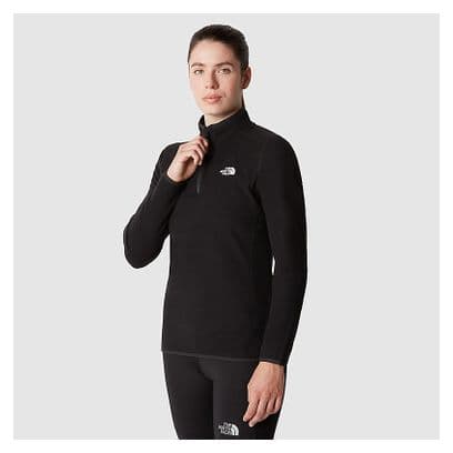 Polaire Femme The North Face 100 Glacier 1/4 Zip Noir
