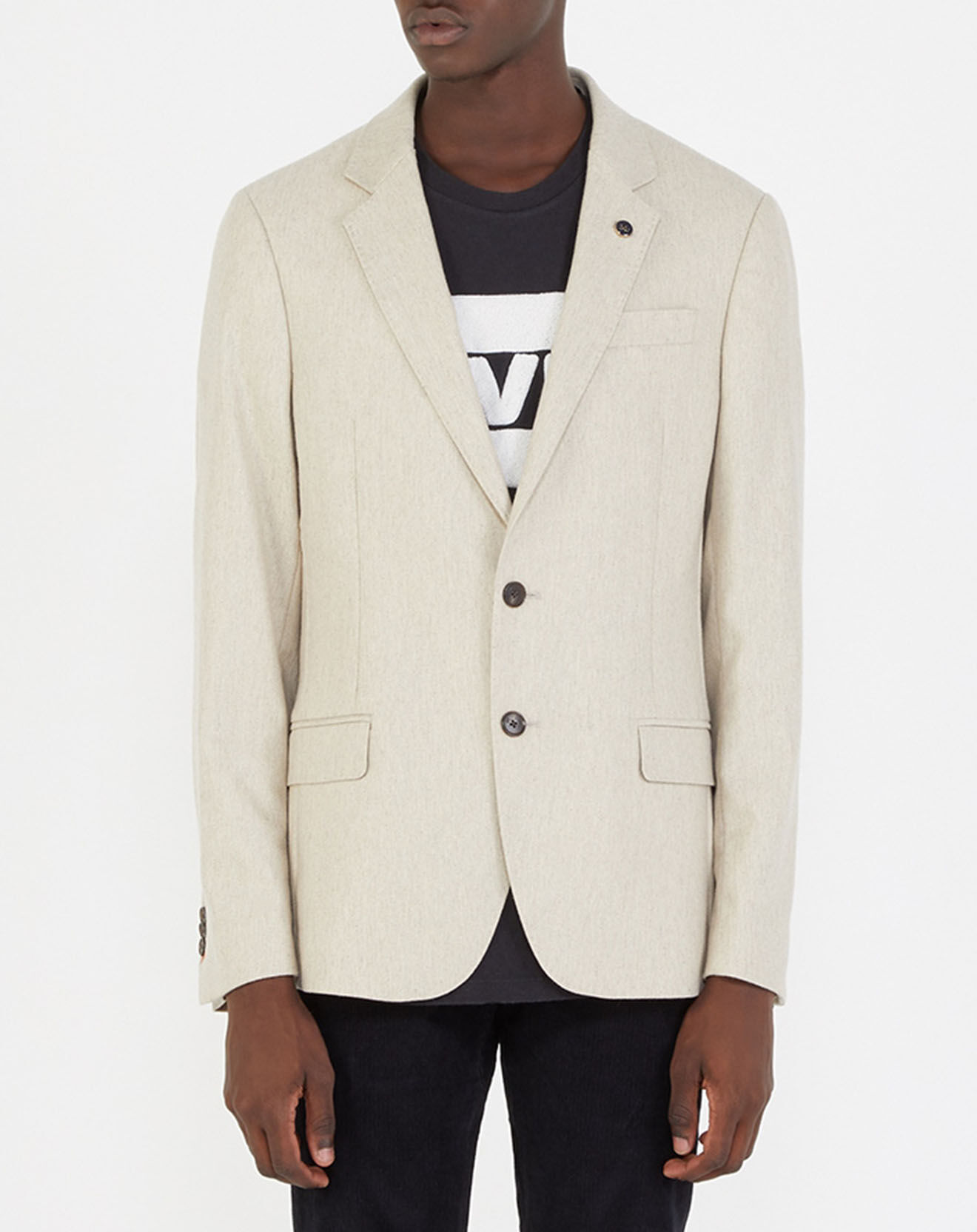 Scotch & Soda Veste en Laine mélangée beige clair