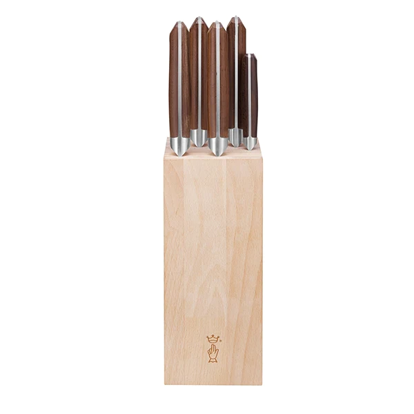 Bloc pour 5 couteaux en hêtre Opinel