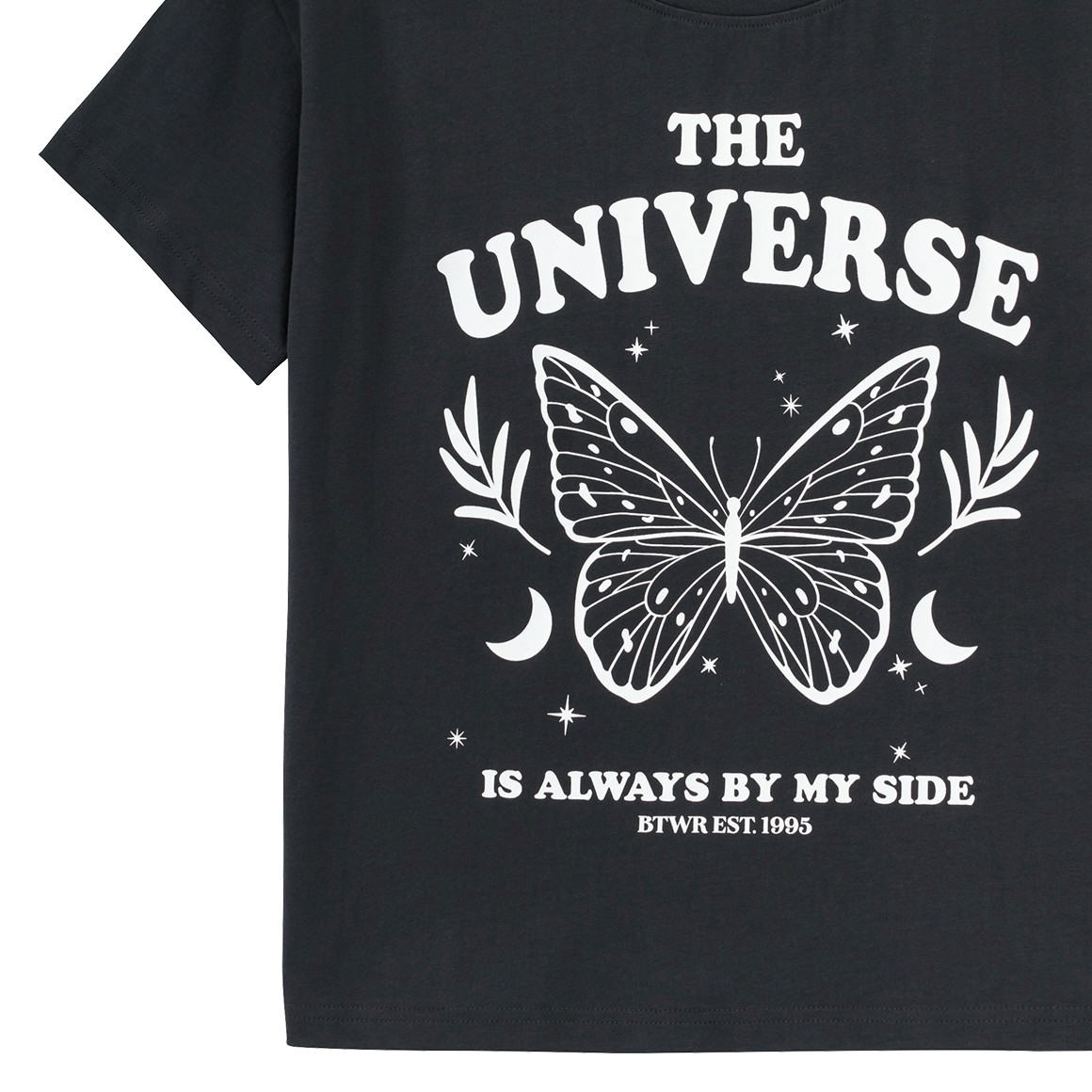 Beatwear Mädchen T-Shirt mit Print dunkelgrau