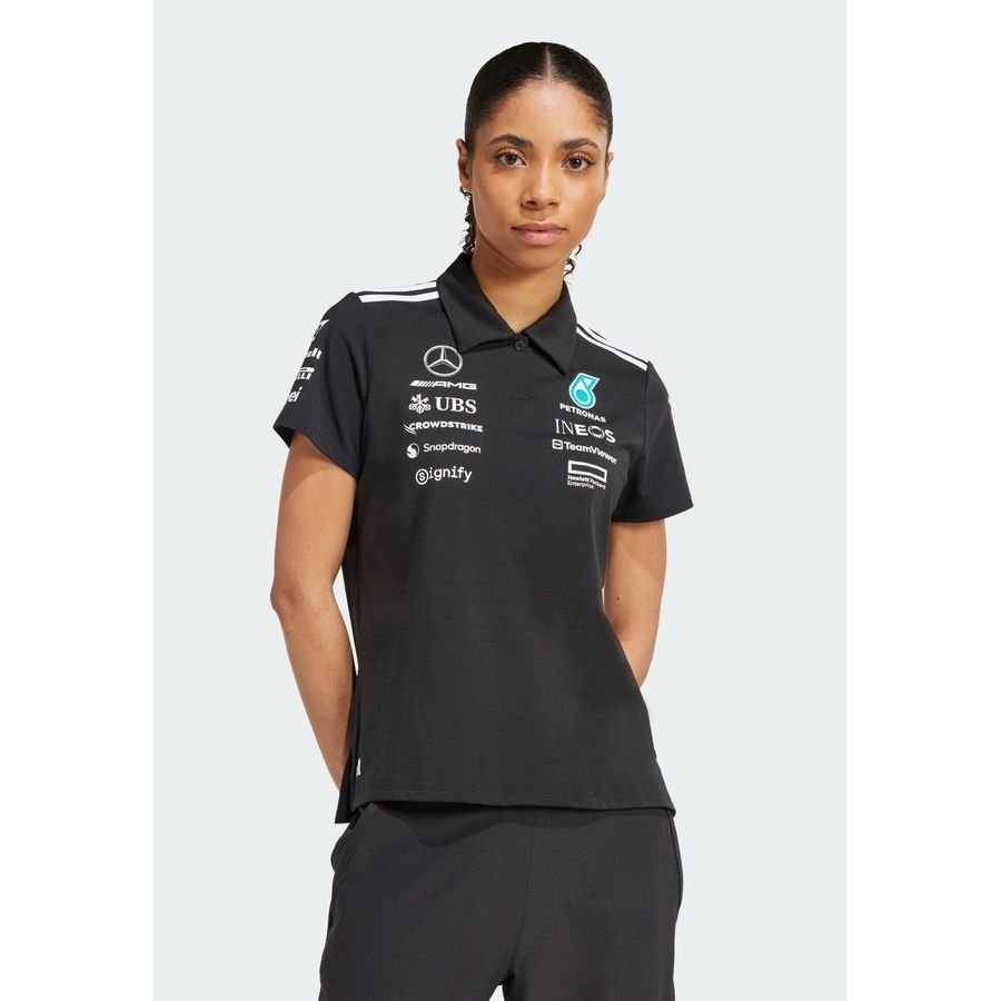 Adidas Polo noir Mercedes - AMG Petronas Formula One Team