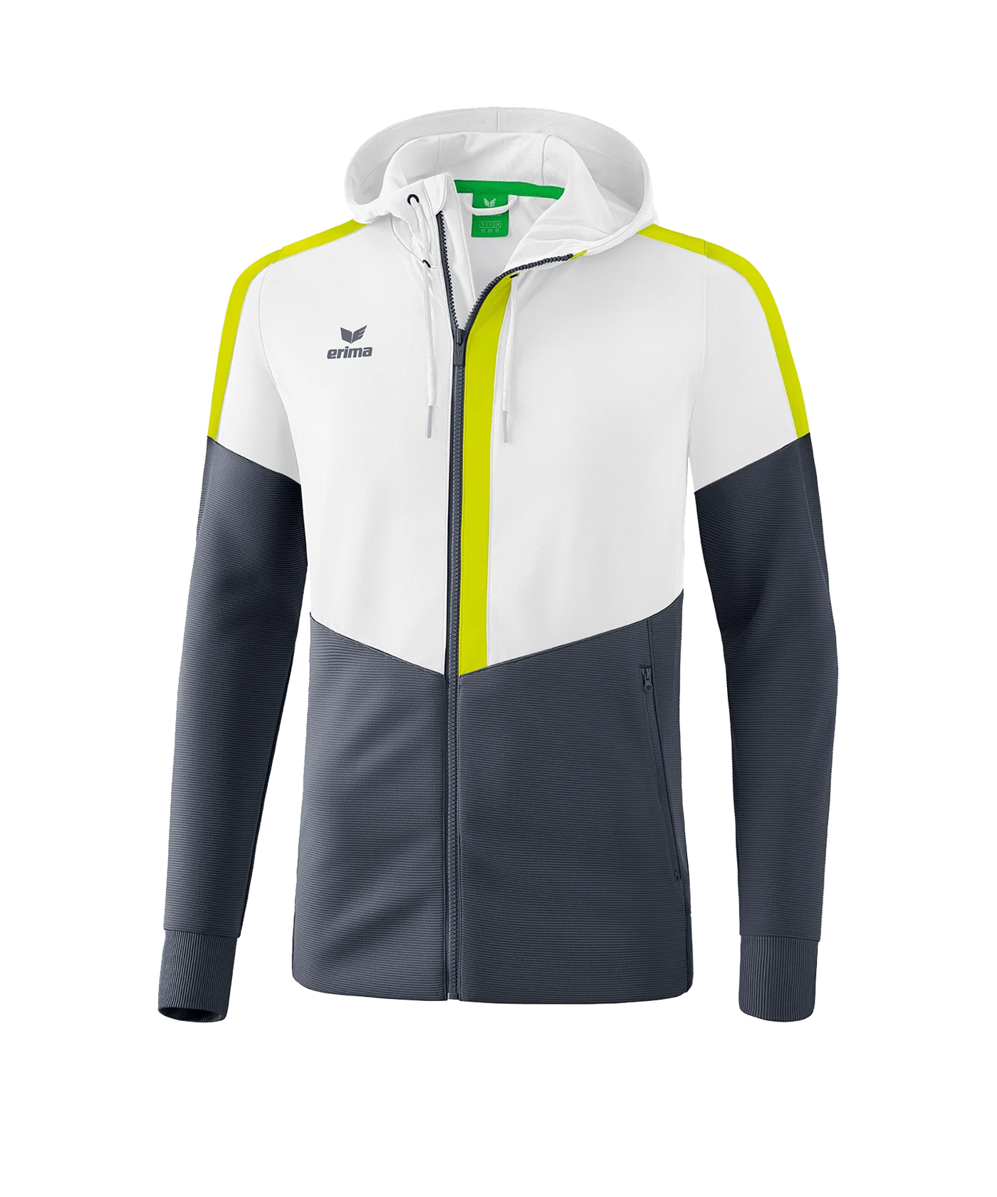 Erima Squad Kapuzen-Trainingsjacke Kids Weiss