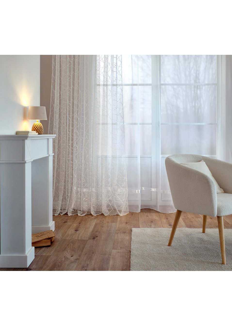 Store voilage jacquard