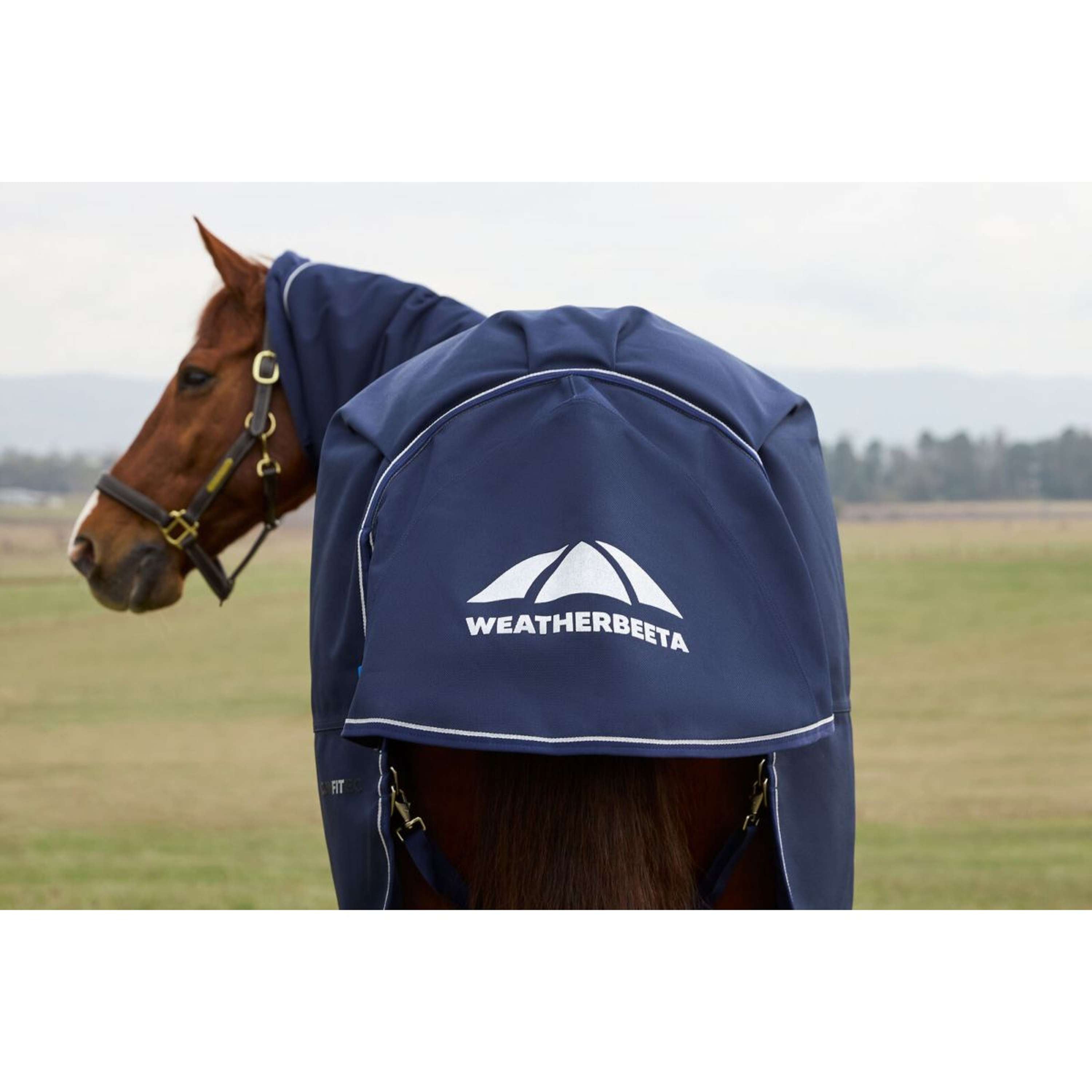 WeatherBeeta ComFiTec Ultra Turnout Detach-A-Neck 100g Navy