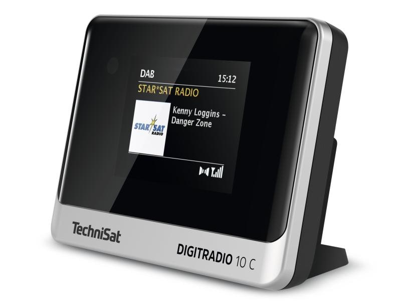 Technisat Radio-Tuner DigitRadio 10 C Schwarz/Silber DAB /UKW-Empfangsteil/Radioadapter mit Farbdisplay und Bluetooth-Audiostreaming
