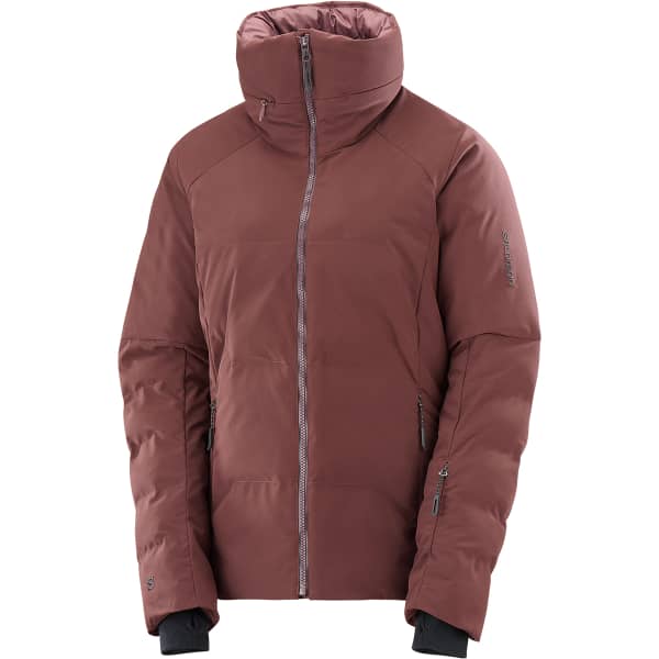 Veste de ski SALOMON S/MAX WARM JKT W RUM RAISIN