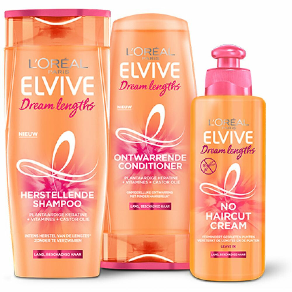6x L'Oréal Elvive Dream Lengths No Haircut Cream200 ml