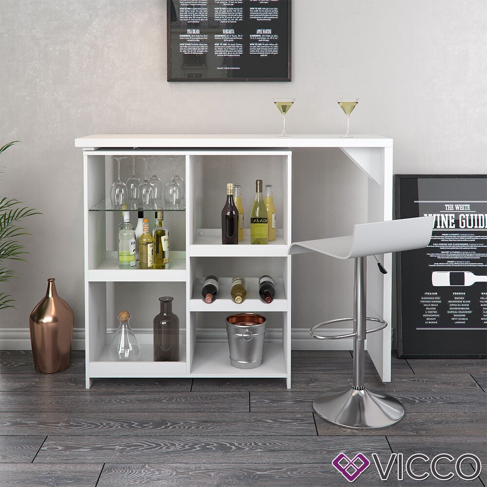 Vicco Bartisch Bartresen drehbar Stehtisch Tisch Tresentisch Bistrotisch Weiß
