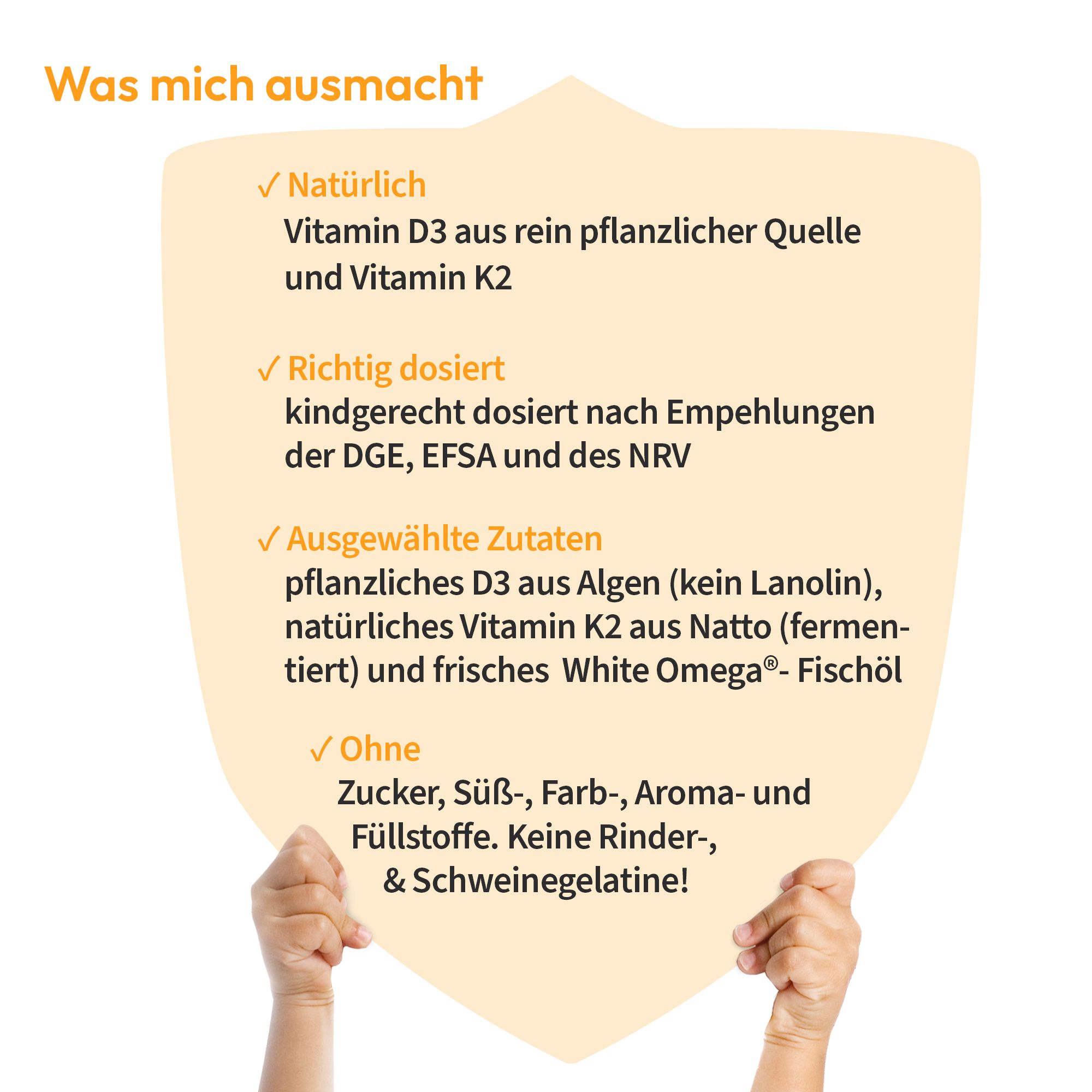 WHITE OMEGA® Kids Vitamin D3+K2 Kapseln