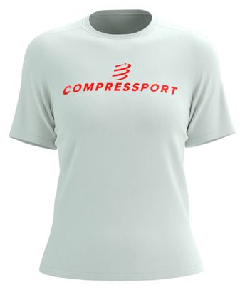 T-shirt manches courtes Compressport Podium Blanc Femme