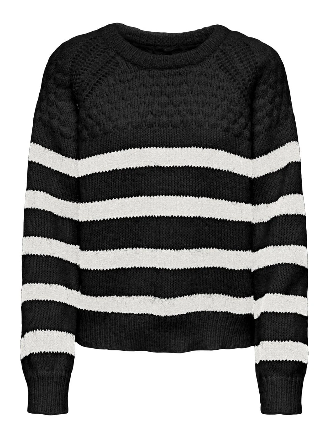 Only Onlbillie Life Ls Stripe O-Neck Knt
