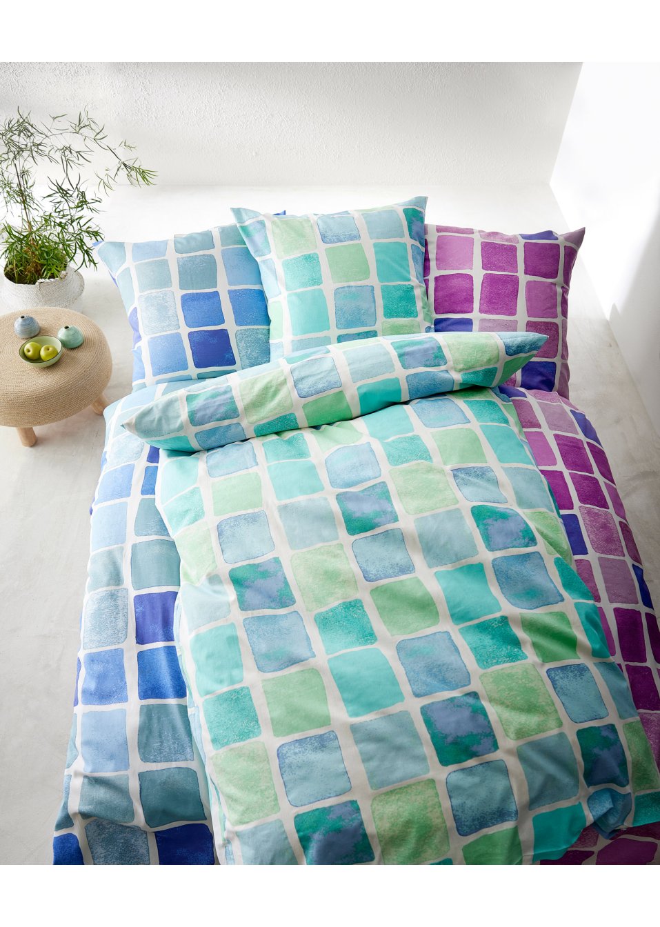 Parure de lit avec motif graphique