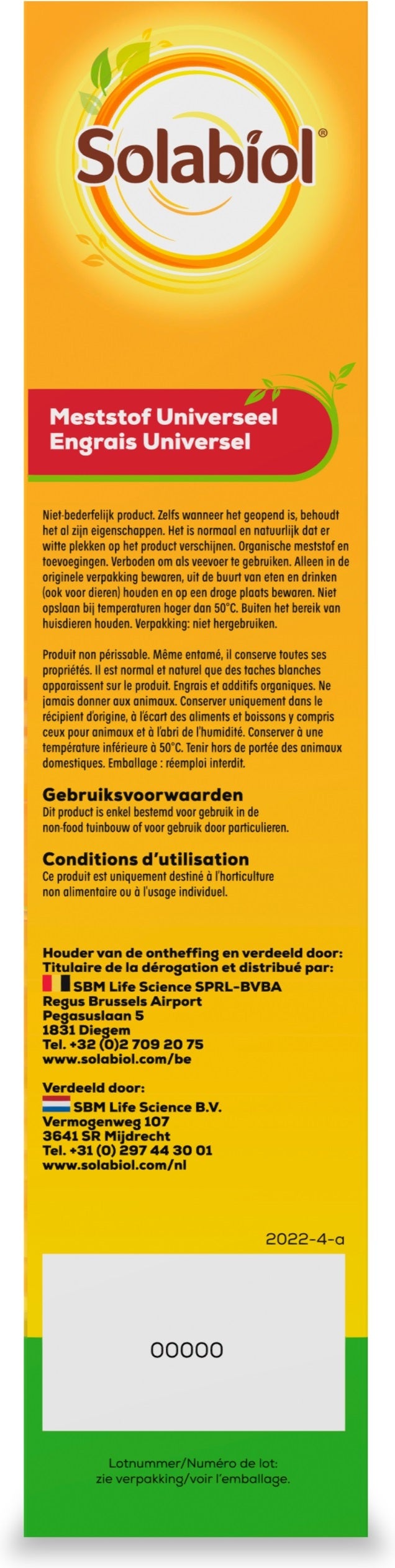 Solabiol Meststof Universeel 750g