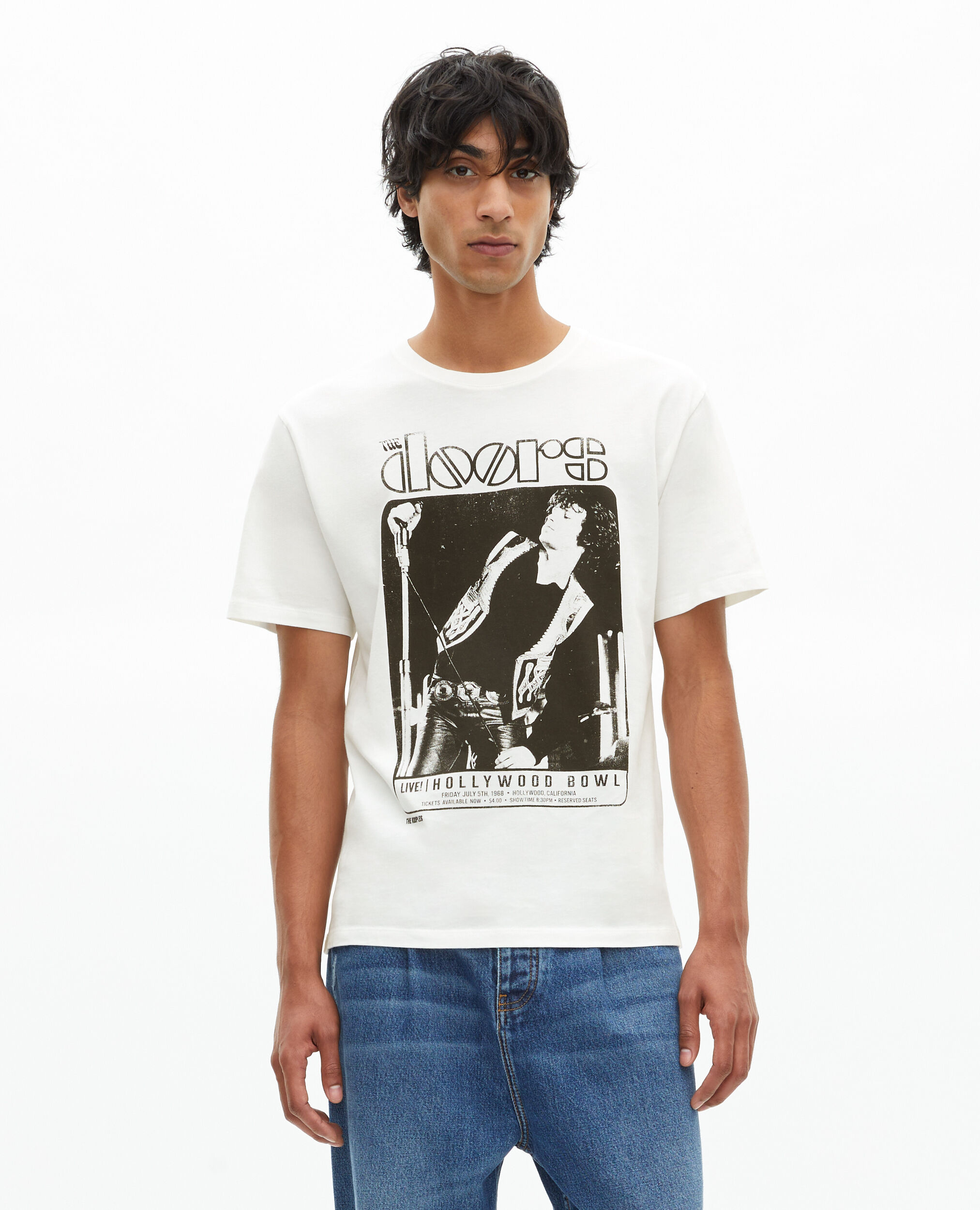T-shirt mixte The Doors X The Kooples écru