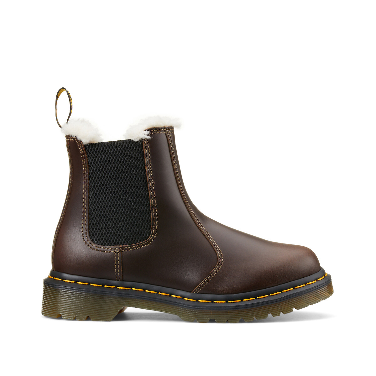 DR. MARTENS<br>Botas Chelsea 2976 Leonore em couro Orleans