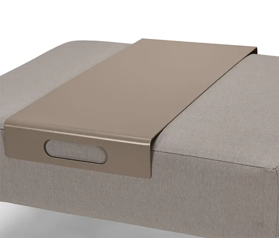 Premium-Lounge-Set mit Sitzhocker und Tablett