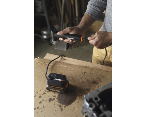 WORX MakerX - Dubbele set WX990 bestaande uit accu haakse slijper WX741L, multitool WX739.9 incl. HubX accuadapter WA7161 20V en accu (2.0Ah)
