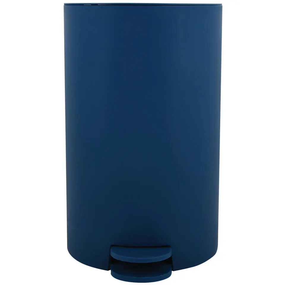 MSV badkamer/toilet pedaalemmer - marine blauw - 3L - 15 x 27cm