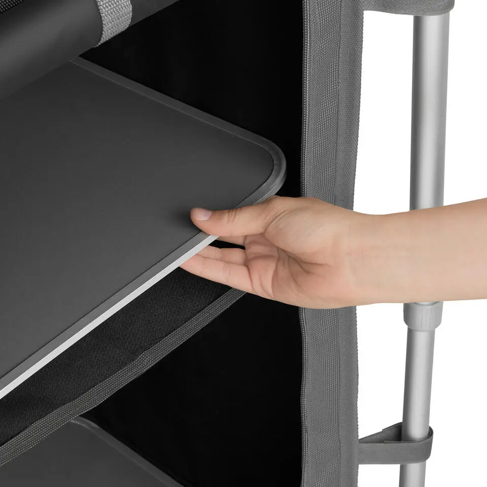 tectake - Campingkeuken 172x52x104cm, Grijs
