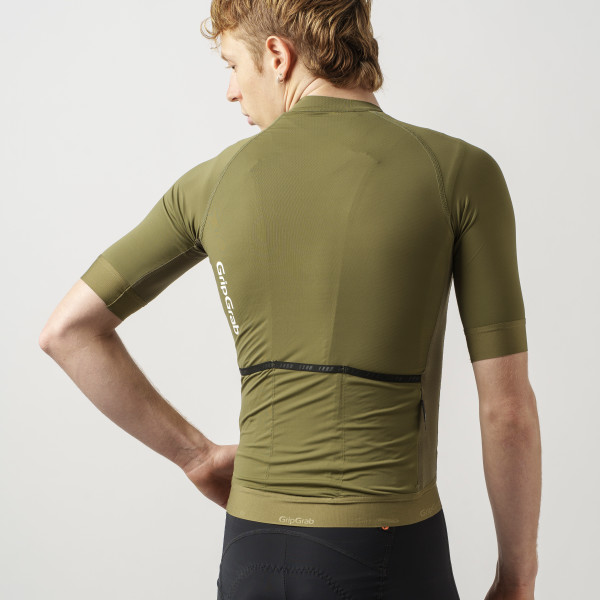 GripGrab PACR kortærmet cykeltrøje Olive Green herre