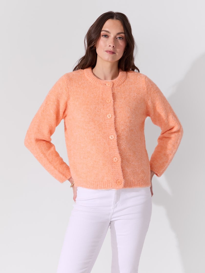 Kallie cardigan Papaya Punch