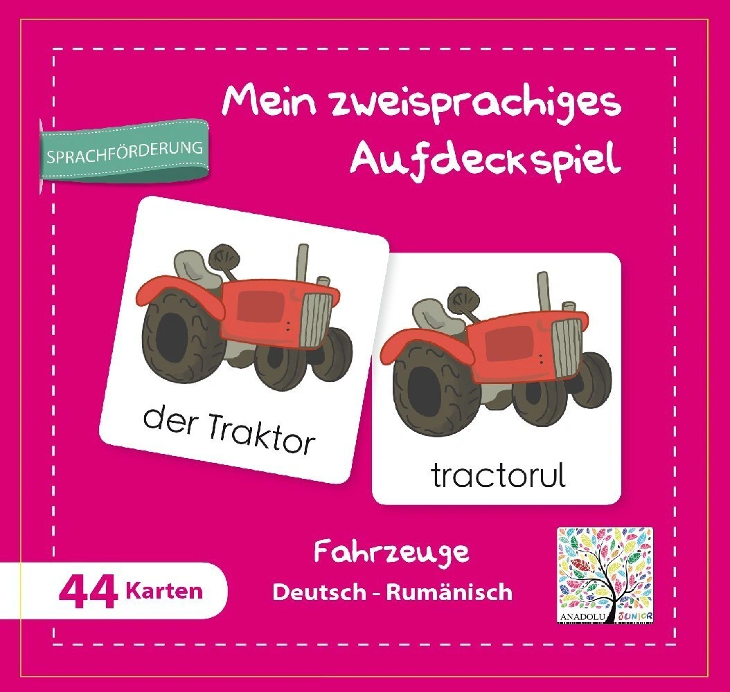 Mein zweisprachiges Aufdeckspiel - Mein zweisprachiges Aufdeckspiel Fahrzeuge Deutsch-Rumänisch (Kinderspiel)