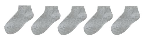 5 paires de socquettes enfant gris chiné