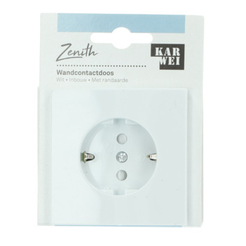KARWEI Zenith enkel wandcontactdoos wit